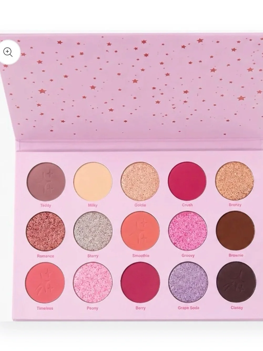 Moonslice Beauty 15-Color Celestial Crush Eyeshadow Palette - Pink & Neutral Mix